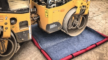 Steam Roller on top of a mat/pad