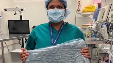 doctor holding a pad for web solution